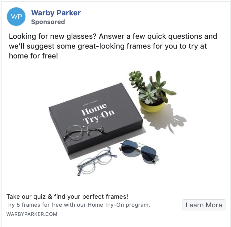 warby parker ad